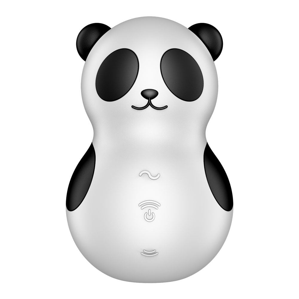 Front-facing view of Satisfyer Pocket Panda mini vibrator | Flirty Bay Adult Store Australia, vibrator